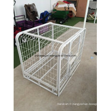 Cage à chien pliante robuste en métal